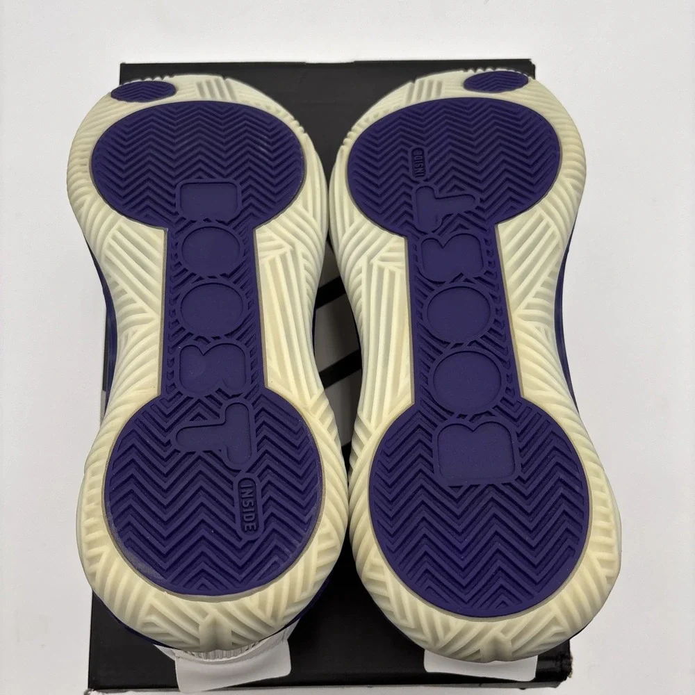 Adidas FW9517 Pro Boost Mid‎ Basketball Sneakers White Blue Men's Size 14 NWB